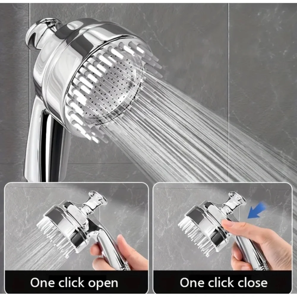 1 AVAIL! Shower Head Attachment for Pet Bathing+Massage, 1Click Start/Stop (NWT)